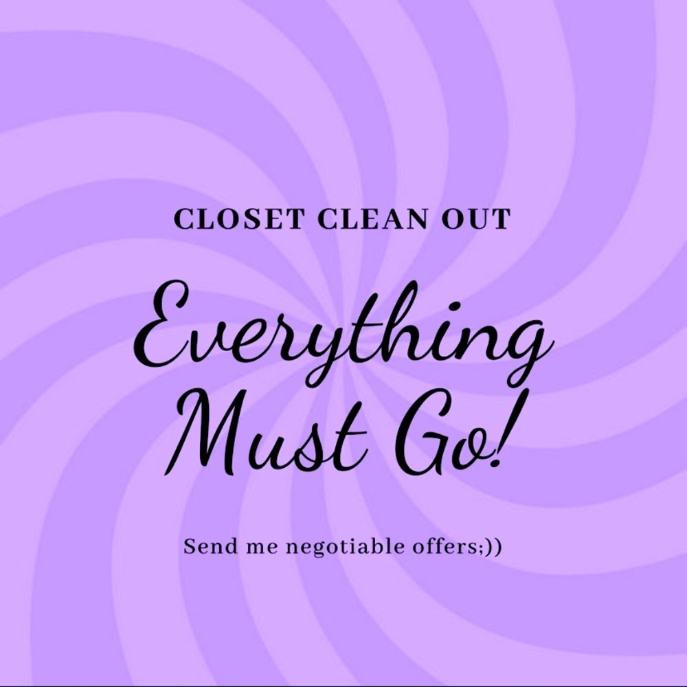 Closet Clearing!! Make me an offer!!